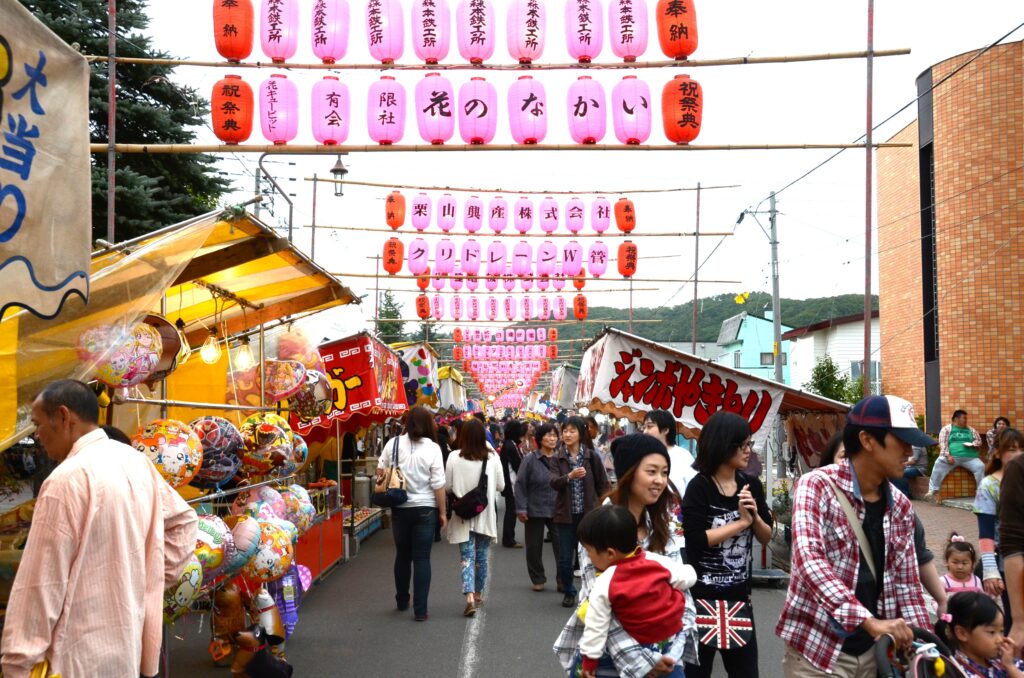 道内最大規模・栗山秋まつり　　栗山天満宮例大祭と栗山温泉